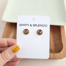 Load image into Gallery viewer, Sparkle Leopard Stud Earrings
