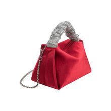 Load image into Gallery viewer, Estela Red Velvet Top Handle Bag
