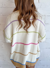 Load image into Gallery viewer, Color Block Striped Open Front Cardigan

