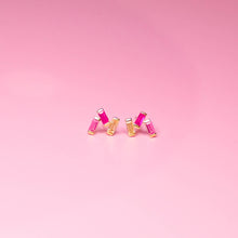 Load image into Gallery viewer, Pink Stardust Trio Earrings
