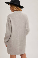 Load image into Gallery viewer, Birch Mock Neck Mini Sweater Dress
