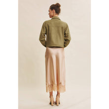 Load image into Gallery viewer, Luxe Stretchy Suede Jacket in Dusty Olive
