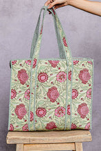 Load image into Gallery viewer, Green Multi Tote Bag

