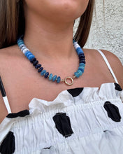 Load image into Gallery viewer, Blue Multi &amp; Red Multi Beaded Necklaces
