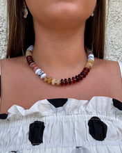 Load image into Gallery viewer, Neutral &amp; Neutral Ombré Beaded Necklace
