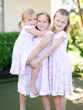 Load image into Gallery viewer, Pink Golf Toile Twirl Dress
