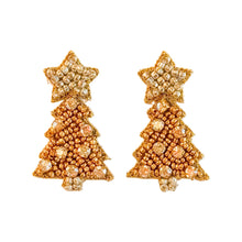 Load image into Gallery viewer, Twinkle Christmas Tree Earrings | Golden &amp; Silver
