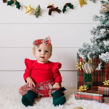 Load image into Gallery viewer, Christmas Plaid Bow Baby Headband
