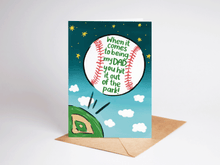 Load image into Gallery viewer, Baseball Out of the Park Father's Day Greeting Card
