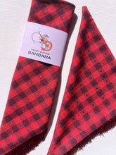 Load image into Gallery viewer, Winter Fringe Bandanas - Two Colors: Dark Red
