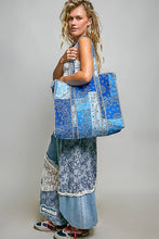 Load image into Gallery viewer, Blue Paisley Tote Bag
