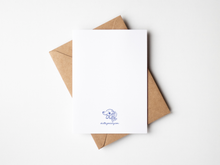 Load image into Gallery viewer, Little Cutie On the Way Stork Orange New Baby Greeting Card
