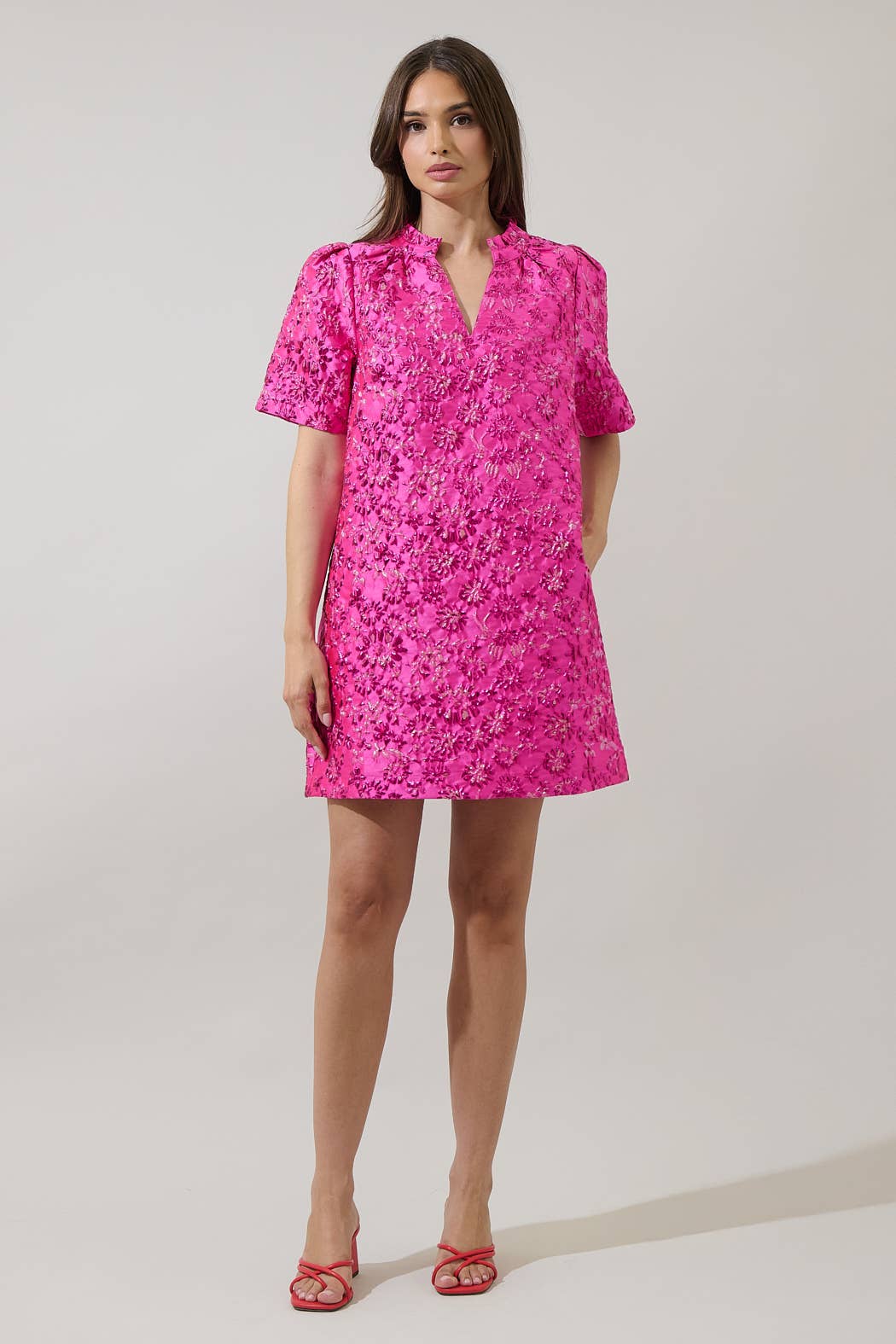 Harrington Jacquard Vicki Shift Mini Dress