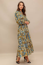 Load image into Gallery viewer, Camel Brown Printed Midi Dress
