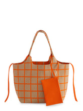 Load image into Gallery viewer, The Robbie Tote - Tan and Orange
