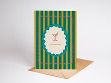 Load image into Gallery viewer, A Tini Bit Older Martini and Olives Birthday Greeting Card
