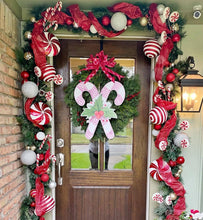 Load image into Gallery viewer, Nicole the Pink Candy Canes Door Hanger
