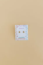 Load image into Gallery viewer, Bumble Bee Enamel Flat Back Kids Earrings
