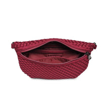 Load image into Gallery viewer, Ethereal - Woven Neoprene Crossbody Bag: Wine
