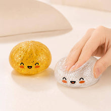 Load image into Gallery viewer, 12PCS - Metallic Smiling Steamed Bao Bun Dumpling Squeeze Squishy Stress Relief Toy
