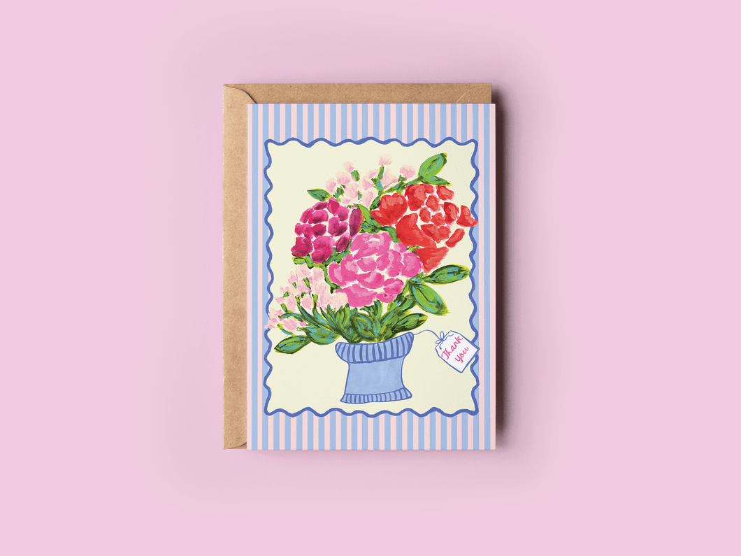 Vase Full of Thank Yous Greeting Card