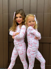 Load image into Gallery viewer, Pink Golf Toile Kids PJs
