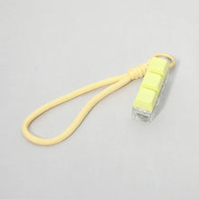 Load image into Gallery viewer, Light Up LED Stress Relief Cube Keyboard Bag Charm: Yellow
