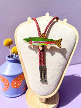 Load image into Gallery viewer, Rainbow Trout Bolo Tie
