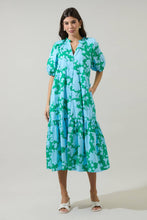 Load image into Gallery viewer, Riona Floral Wynette Tiered Midi Dress
