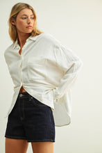 Load image into Gallery viewer, Button Front Long Sleeve Shirt - Off White
