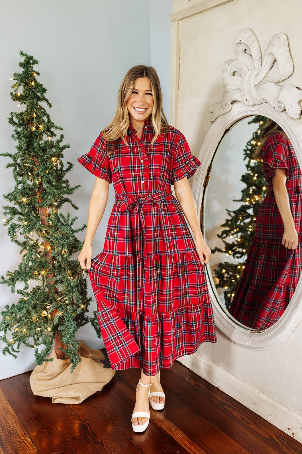 Hollin Button Up Midi Dress