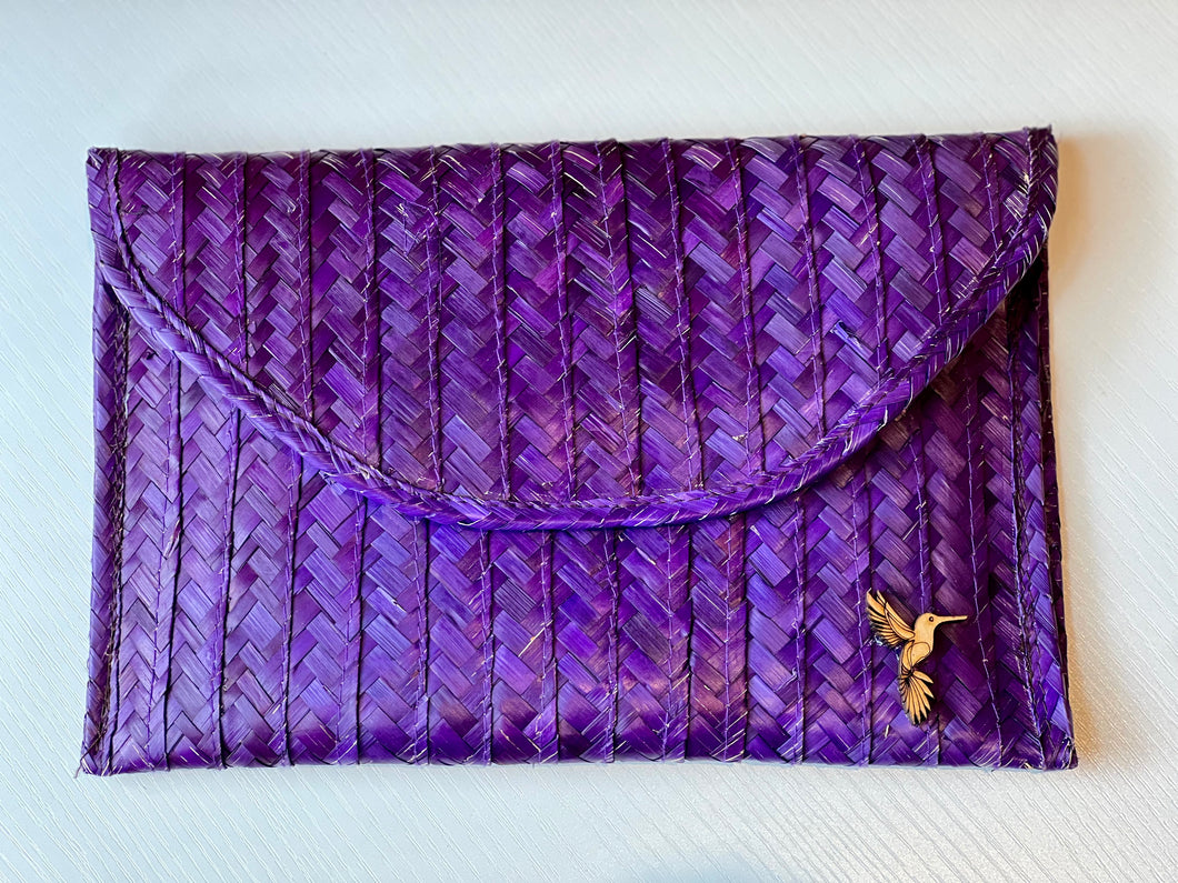 Large Envelope Clutch - Vibrant Purple