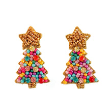 Load image into Gallery viewer, Twinkle Christmas Tree Earrings | Merry Mix
