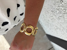 Load image into Gallery viewer, Gold Link Cuff Bracelet
