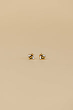 Load image into Gallery viewer, Bumble Bee Enamel Flat Back Kids Earrings
