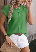 Load image into Gallery viewer, Women&#39;s Green Crew Neck Knit Top
