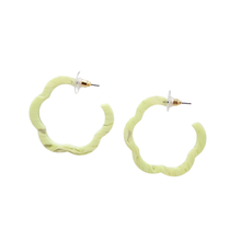 Load image into Gallery viewer, Posey Hoops - Lime Green
