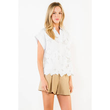 Load image into Gallery viewer, White Eyelet Embroidered Top
