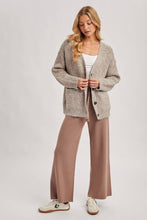 Load image into Gallery viewer, Latte Ribbed Knit Sweater Pants
