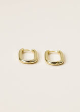 Load image into Gallery viewer, Gold Rectangle Hoops
