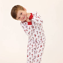 Load image into Gallery viewer, Candy Canes Two Piece Pajamas
