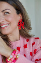 Load image into Gallery viewer, Valentines Hayley Bow Earrings
