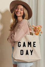 Load image into Gallery viewer, GAME DAY Canvas Tote Bag
