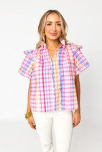 Load image into Gallery viewer, Shauna Ruffle Shoulder Top - Gelato
