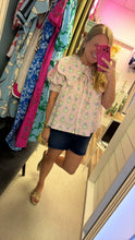 Load image into Gallery viewer, French Floral Novelty Collar Top
