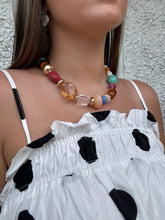 Load image into Gallery viewer, Chunky Multicolor Stone Necklace

