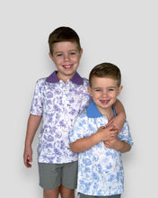 Load image into Gallery viewer, Purple Football Boys Polo

