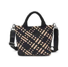 Load image into Gallery viewer, Sky&#39;s The Limit - Small Woven Neoprene Crossbody: Black Nude
