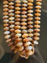 Load image into Gallery viewer, Neutral &amp; Neutral Ombré Beaded Necklace
