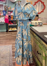 Load image into Gallery viewer, Palm Leaf Floral Maxi Skirt
